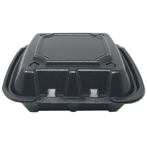 Foam Container With Vents,  8 x 8 x 3, 200pcs, #RE883S-Black