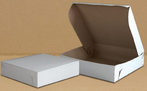White Cake Boxes 10 x 10 x 2.5, #SB-CB-0195,   200 pcs