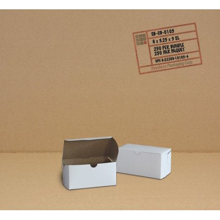 Cake Box, 1/2 LB, #Half lb,  5.5 x 2.6 x 1.75, 250 pcs