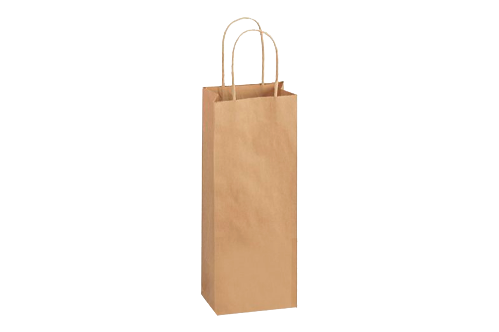 Paper Shopping Bags with handle, KRAFT,  5x3x12  250 pcs