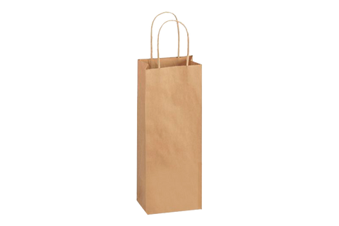 Paper Shopping Bags with handle, KRAFT,  5x3x12  250 pcs