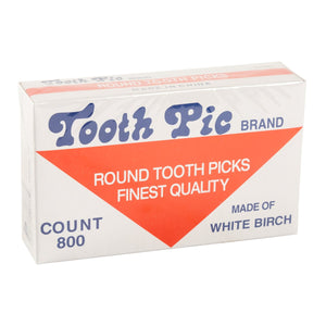 ToothPicks Round Plain,   800pcs