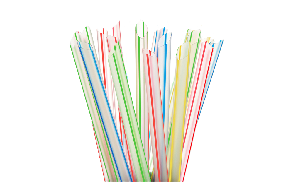 Bubble Tea Straw  8'' Colored, #Unwrapped, #600 pcs, #92630N