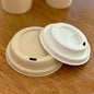 Lids Sugarcane Dome For Coffee Cups,  10-20 oz, 1000 pcs, #LIDS-90-PAPER