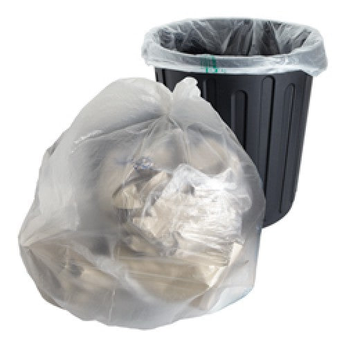 High Density Clear Garbage Bags,  30x38,  200 pcs, #Strong, HDPE,