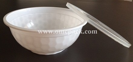 BO-42B 42oz Round Microwavable Noodle Bowl With Clear Lid 150Set