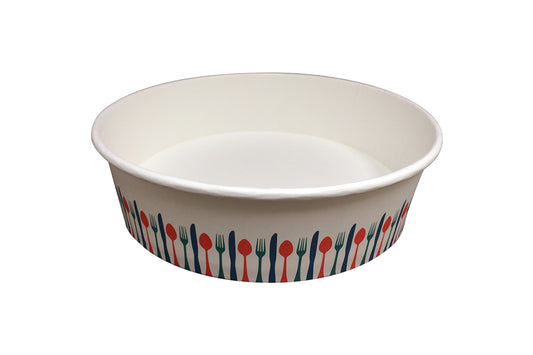 Paper Food Container, *Designed Athena*,32oz Microwave Safe, 360pcs #PB32-Design