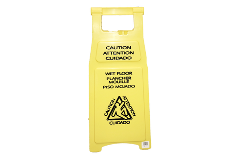 Wet Floor Sign, 1 Piece, 62 x 30cm, ***Open Box***