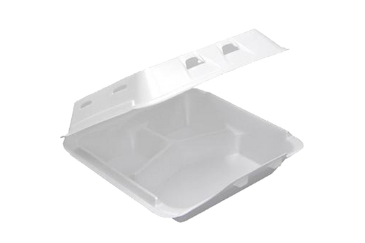 Foam Container,  3-compartment,,  9x9x3,  150 pcs,  #0903