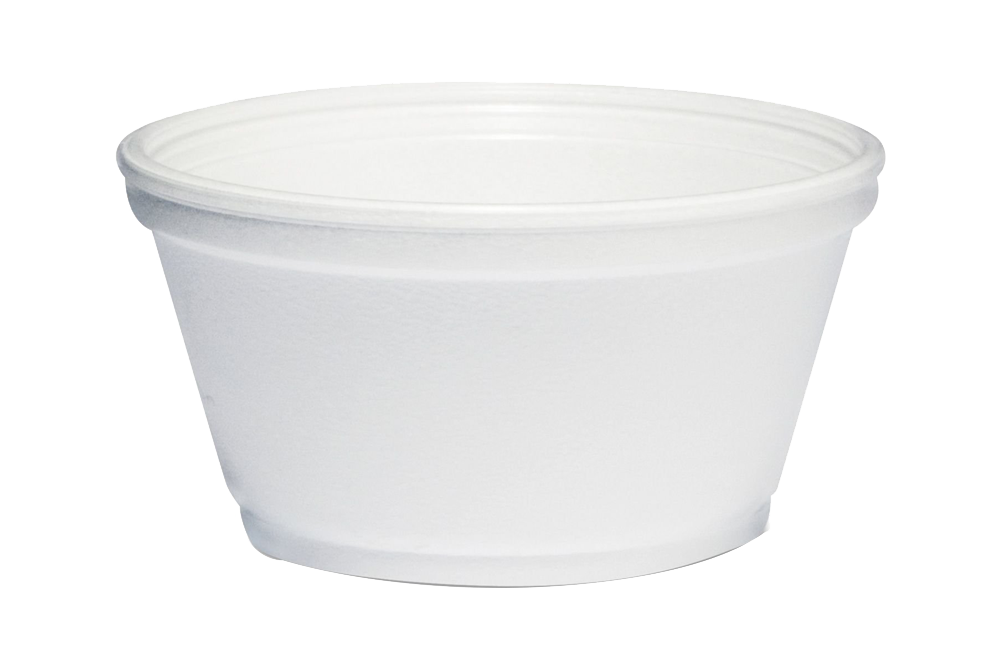 Foam Soup Container, GENPAK,  8oz,  500pcs, #8C