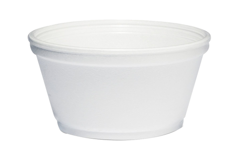 Foam Soup Container, SHORT, 24oz,  500pcs, #24MJ32