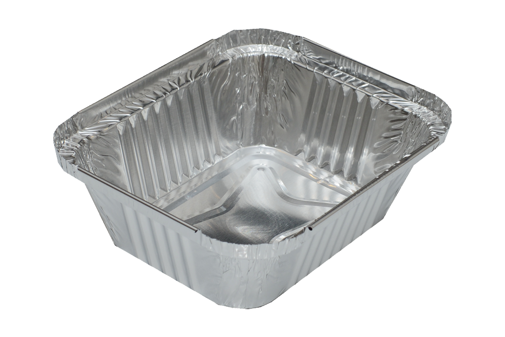 Foil Container Rectangular, #2.25 LB, 500pcs, 8.5''x6''x2''(Lids: 0060250 & AC-225DL & AC-225L)