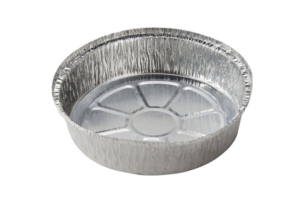 Foil Round Takeout Container,  8'',   500 Pcs, #Chef Elite, #0061020