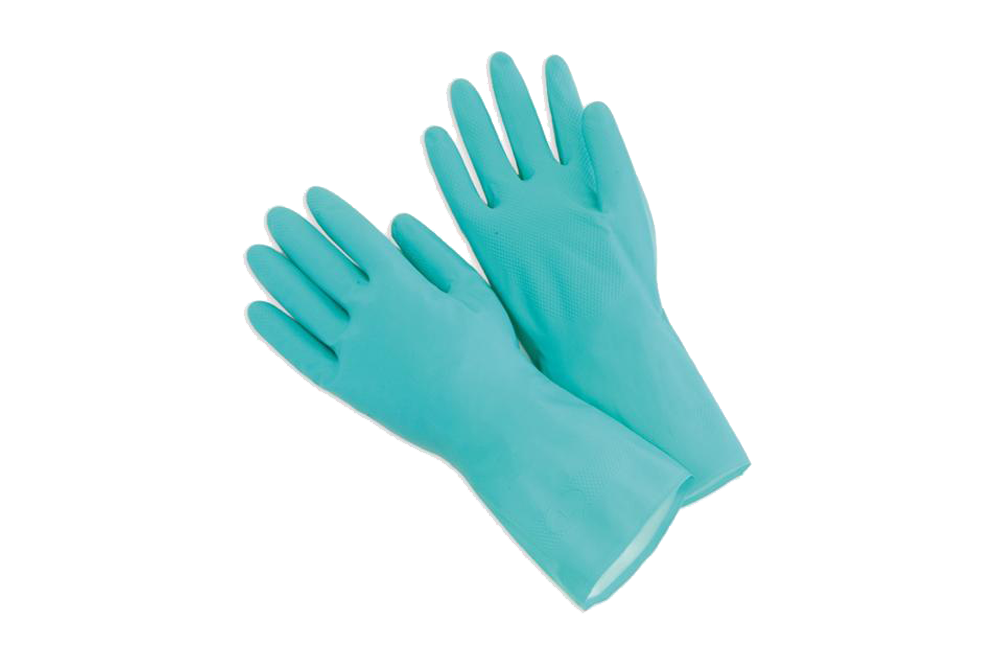 Kitchen Gloves,  Nitrile Green, 12 Pairs/bag, 13'' Long, #XLarge,  #10