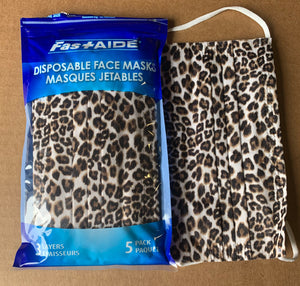 Face Mask, #Printed, 3-Ply,  Disposable,  #5/pack