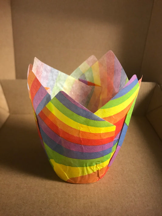 Tulip Rainbow Cup,  2"x 6 1/4", (160mm)  1000pcs