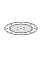 Lids For Aroma Paper Food Container, 8-12oz, 500/cs,  #KHPL08