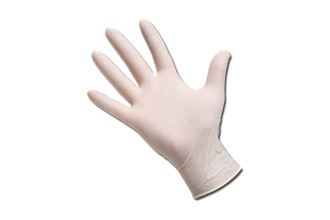 Gloves Latex,  Powder Free, 100 pcs,  #Large