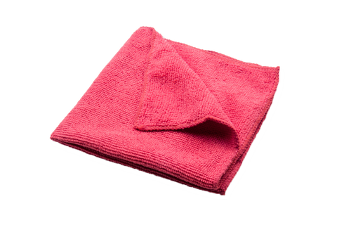 Microfiber Cloth, 25 pcs/pack, 16 x 16, #RED,  **Open Box**