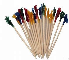 Tooth Picks, 2.5'',  Frilled Loose, 1000 pcs