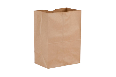 Paper Bags, Brown, 500pcs, #Heavy, #9.75+6 x16.5, #52 LB