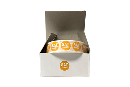 Food Rotation Labels,  3.4", Round, 2000pcs/roll, (2 Rolls/Box),  *SATURDAY*