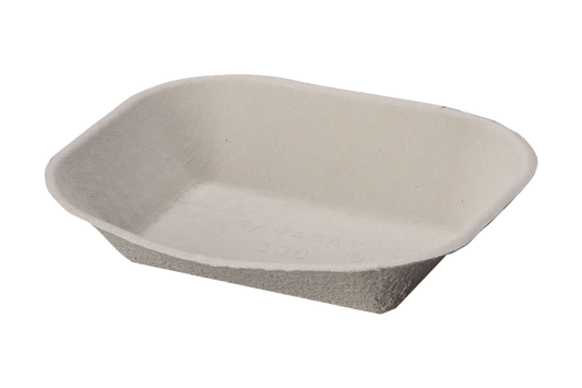 SAVADAY Tray,  7.4x5.3x1.5''   500 pcs, #200   #DISH 200-NATURAL, M633523