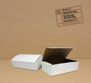 Dinner Box, WHITE,  9 x 4.5 x 2-9/16'',   250 pcs, #SI-0113, #Large Meal,