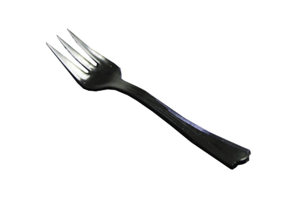 Taster Forks, Plastic Black,  250pcs