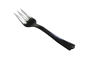 Taster Forks, Plastic Black,  250pcs