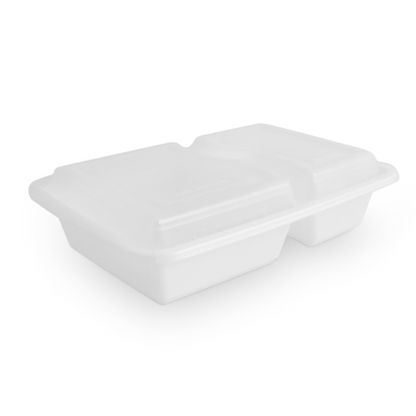 Microw Container Rect Combo, 9'', #39 oz, 3-Comp, 150sets ,#White,  #KY-339W  (Regular)