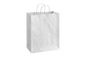 Paper Shopping Bags with handle, WHITE,  10x5x13  250 pcs