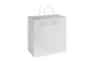 Paper Shopping Bags with handle,  WHITE,  13x7x13,  250 pcs