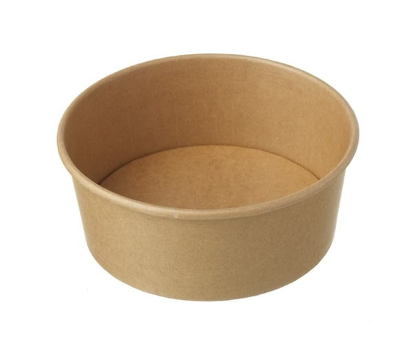 Kraft Paper Bowl, 12oz, 500pcs,(Code:HPE-PBWL12) ( Lid:HPE-PBWL16LD ) #HyPax