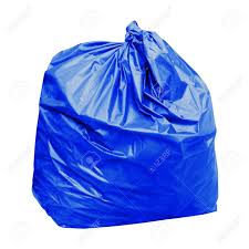 Blue Garbage Bags, 26x36,  200pcs, #Strong