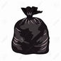 Black Garbage Bags  200 pcs  #Strong,  #35''x47''