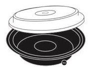 Microwavable Container Round Combo, 9'', 150sets, 48oz, 1-Comp,#Koality, #RK48-1