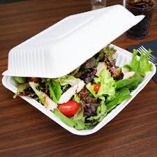 Sugarcane Bagasse Container, 8x8x3, 1-Compt, 200 pcs  #EM-881