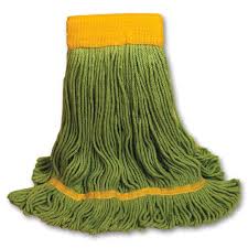 Mop Head, J W Loop, Synthetic, 20oz,  12pcs/cs,  Medium, #Green