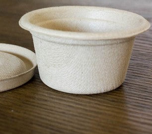Sugarcane Compostable Portion Cup, 2oz, 2500 pcs,