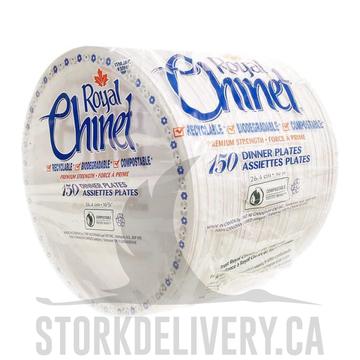 Paper Plates, 500pcs, 9”, #22009, Chinet RoyaL, #Heavy