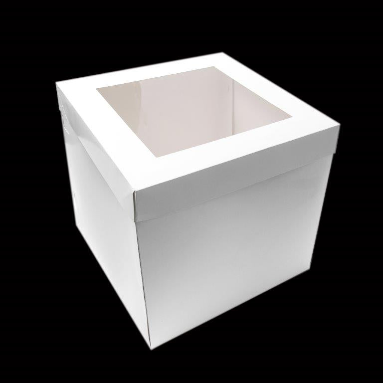Cake Box with Window Lids, Flex, 12'' x 12 x 12 , 25 sets