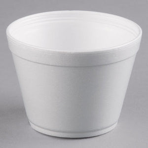 Foam Soup Container, TALL, 10 oz, 1000 pcs, Lids fits;20JL, 20RL  #10SJ20