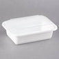 Microwavable Container Rectangular Combo #White 150 sets, 24oz,  #1971006  #Deep